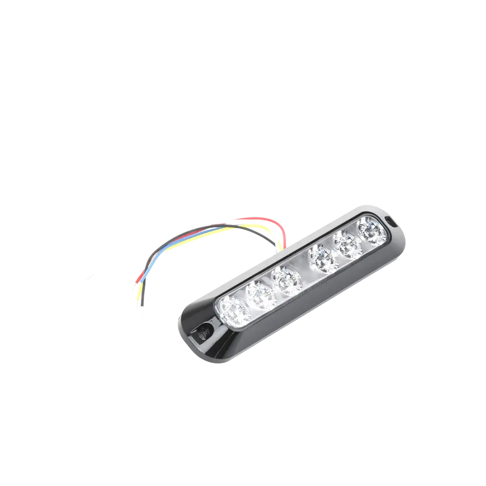 Luz Auxiliar LED / 6 LEDs Rojo-Azul / 21 Patrones de Destello / SAE J595 Clase I / 12-24 VCC / IP Exterior-Interior - Imagen 2