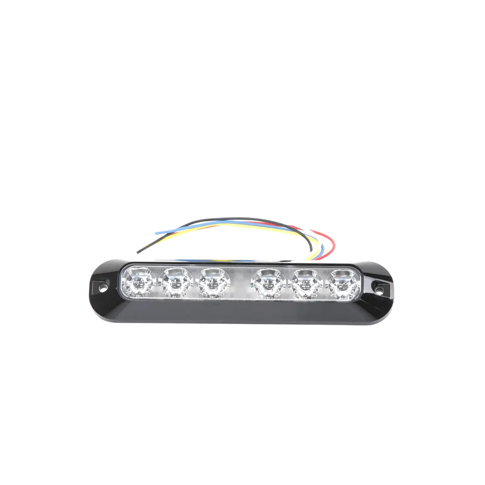 Luz Auxiliar LED / 6 LEDs Rojo-Azul / 21 Patrones de Destello / SAE J595 Clase I / 12-24 VCC / IP Exterior-Interior - Imagen 3