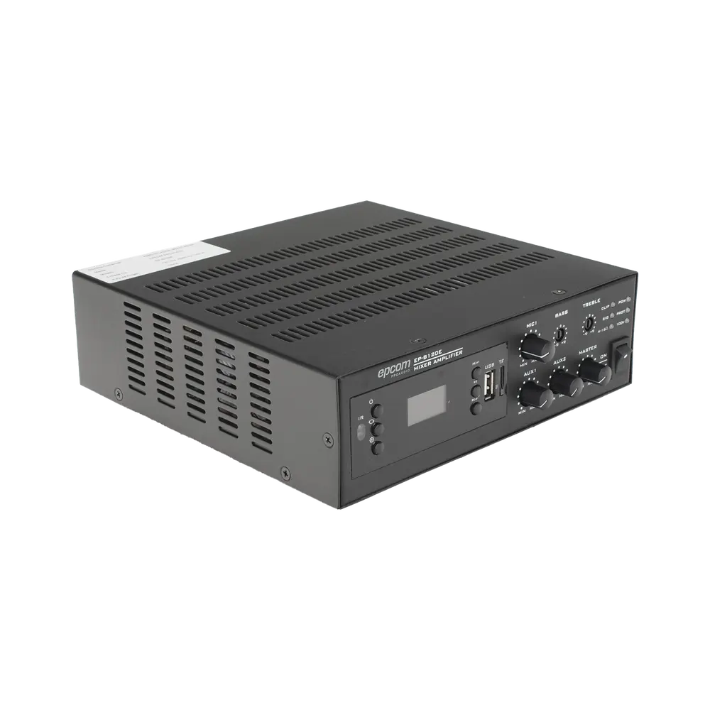 Amplificador de Potencia Digital / 120W / Salida 4~16Ω o 100V / Entrada XLR con Phantom 48V / Bluetooth / FM / USB y TF / Protección contra Cortocircuito - Imagen 3