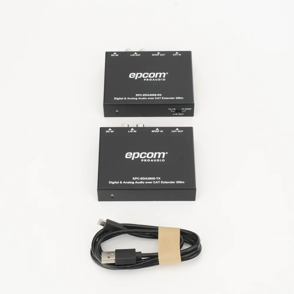 Extensor de Audio IP / Transmisión 300 m (984.3 ft) / Digital Óptico y Analógico / 48/96/192 kHz / 24 bits / PoC Bidireccional / Plug-and-Play - Imagen 3