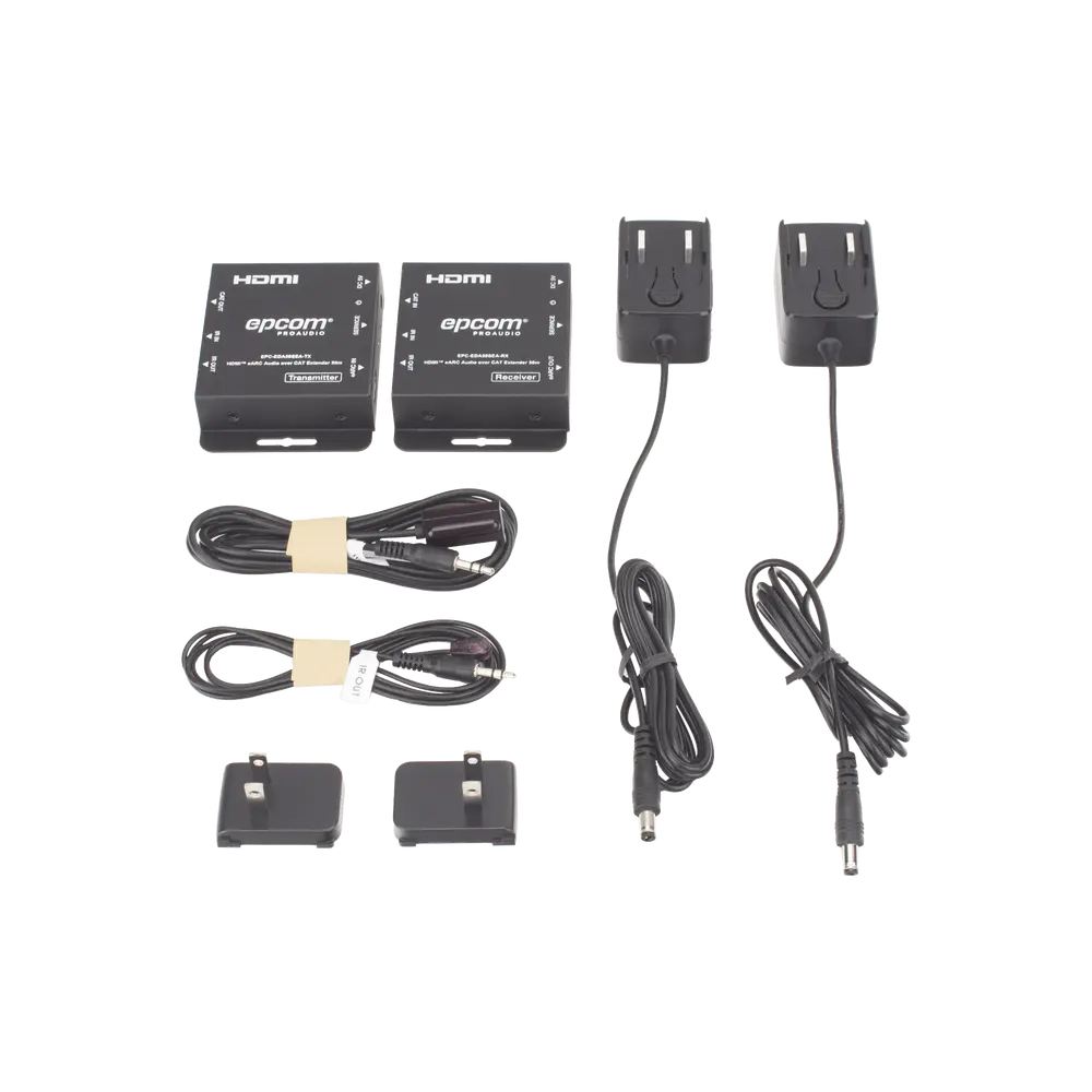 Extensor Audio HDMI eARC / 50 m (164 ft) / CAT5e/6 / Dolby Atmos / DTS-HD / IR Bidireccional / CEC Passthrough / Carcasa Metálica - Imagen 10