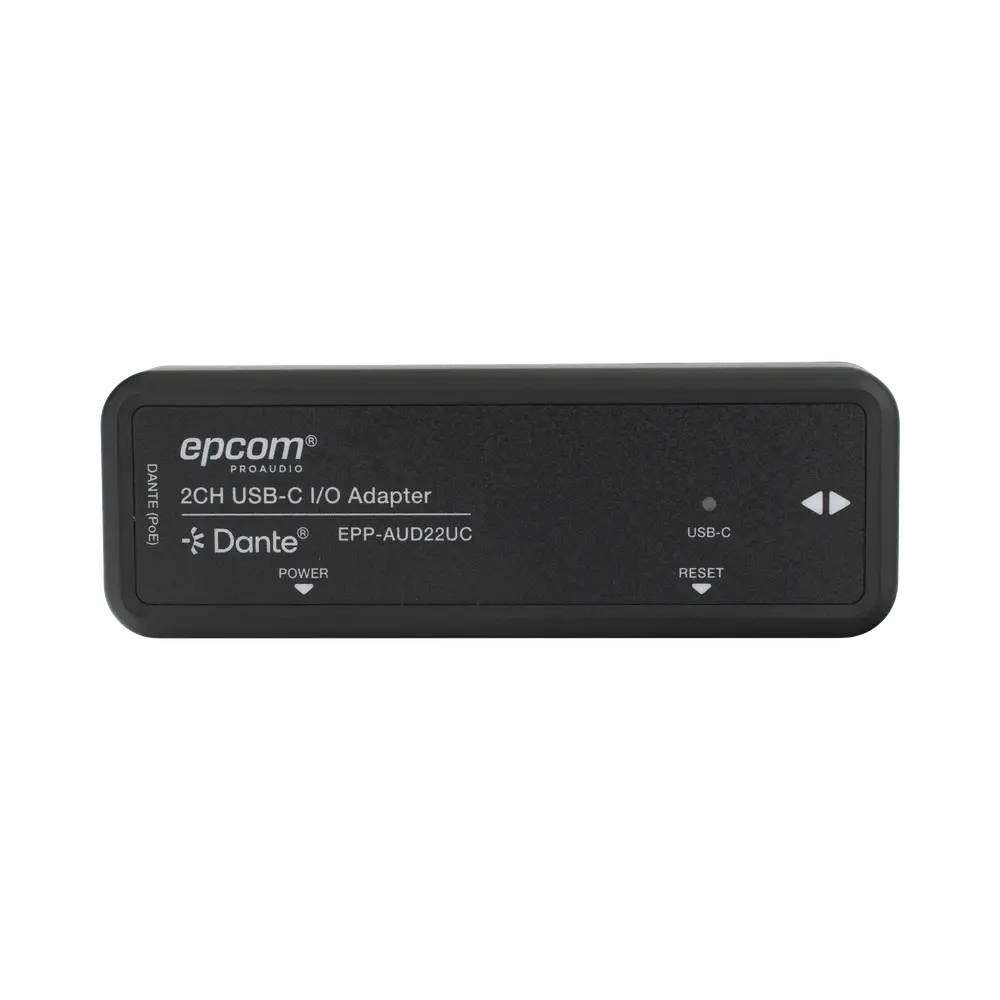 Extensor de Audio y Video / Dante® 2CH / USB-C I/O / HDMI 4K@30Hz / 100 m (328 ft) / PoE / Latencia 1-5 ms / ESD ±8 kV