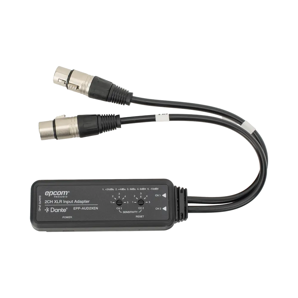 Extensor de Audio / 2 Canales XLR Balanceada/No Balanceada / Salida Digital Dante® / Latencia 1/2/5 ms / Ancho de Banda 100 Mbps / PoE y USB-C - Imagen 7