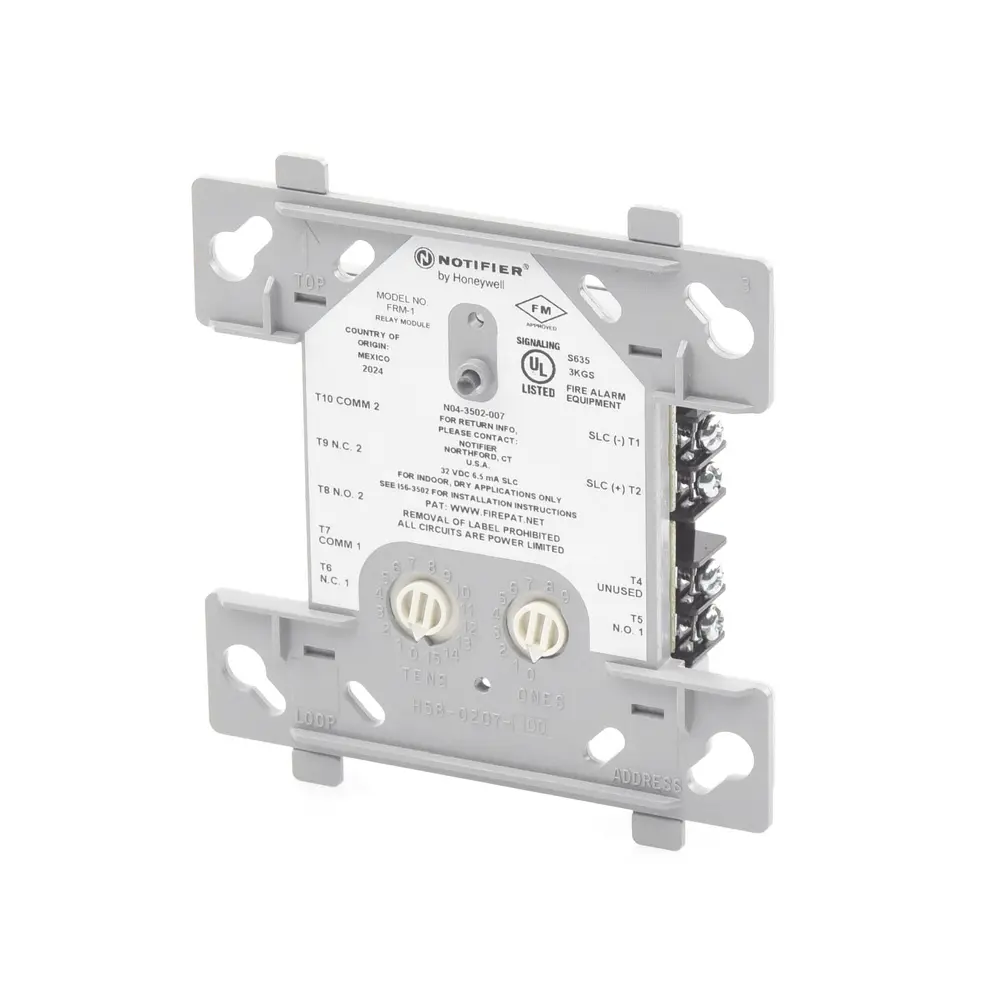 Módulo de Relevador Direccionable / 2 Contactos Secos Form-C / Protocolo FlashScan / Direccionamiento 01-159 / Alimentado por Lazo SLC - Imagen 2