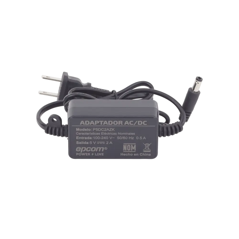 Adaptador de Poder / 5 Vcc / 2 A / Entrada Universal 100-240 Vca / UL / Compacto 62.2 x 39 x 23.4 mm - Imagen 3