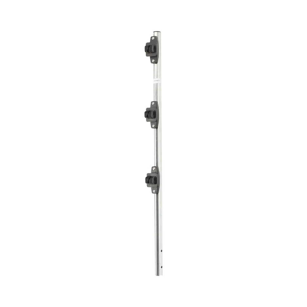 Poste de Paso para Cerca Eléctrica / Tubo de Acero Galvanizado en Caliente / 3 Aisladores con Remache / Longitud 75 cm (29.5 in) / Diámetro 25 mm (1 in) / Peso 0.57 kg - Imagen 2