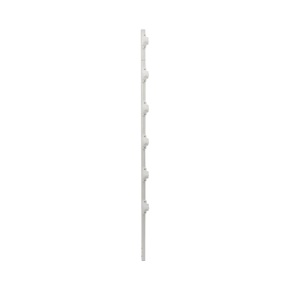 Poste de Paso para Cerca Eléctrica / Tubo de Acero Galvanizado / 6 Aisladores / 1.4 m (4.6 ft) / Diámetro 25 mm (1 in) / Pintura Blanca Exterior - Imagen 2