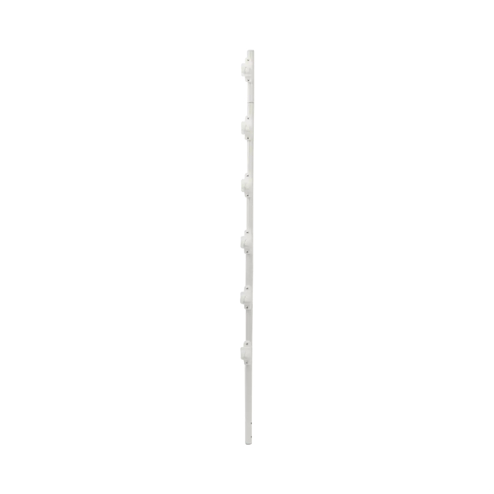 Poste de Paso para Cerca Eléctrica / Tubo de Acero Galvanizado / 6 Aisladores / 1.4 m (4.6 ft) / Diámetro 25 mm (1 in) / Pintura Blanca Exterior - Imagen 3