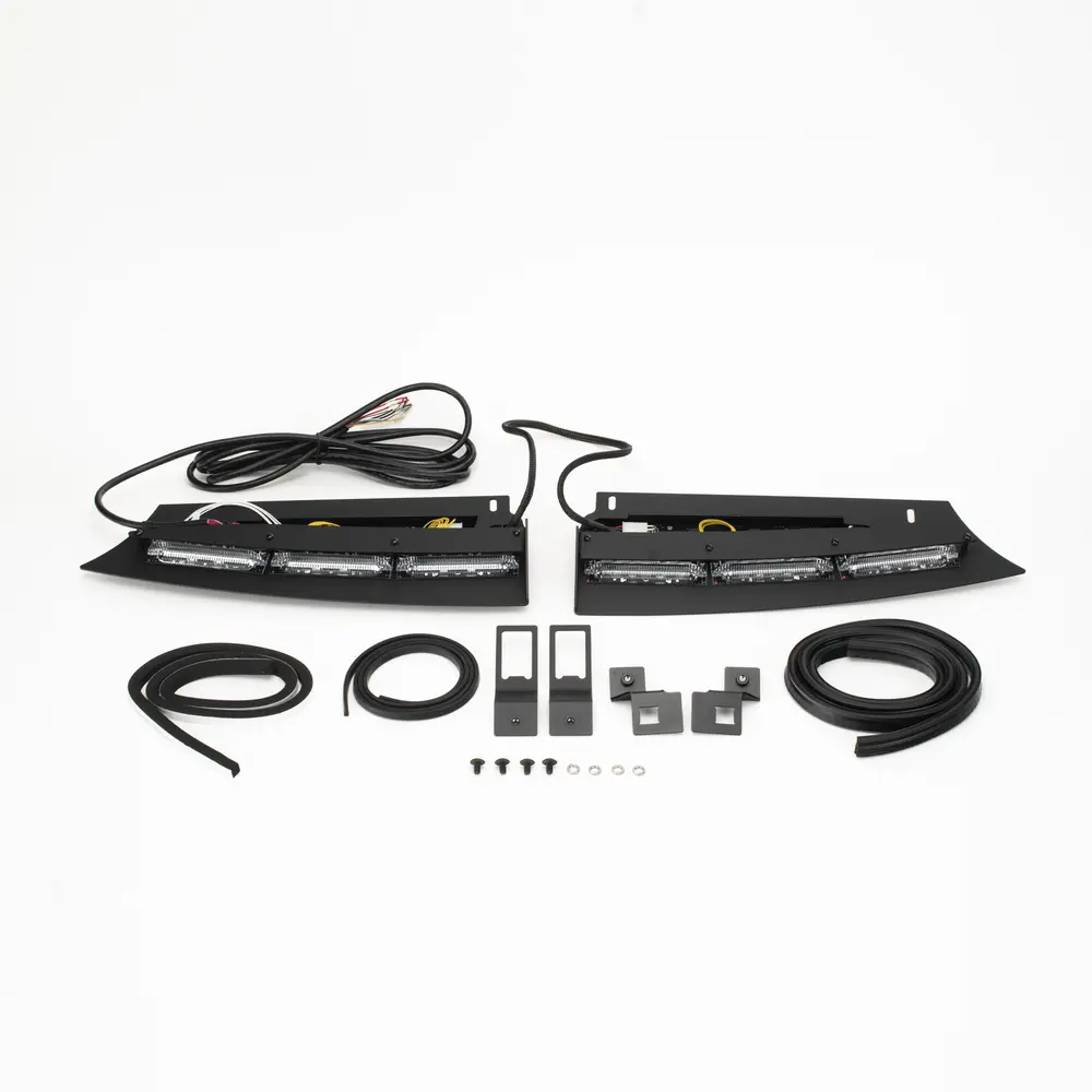 Barra de Luces Interior Tipo Visera / 43 Patrones de Advertencia / LED Monocromo y Bicolor / SAE J595 Clase 1 / Cableado 365 cm (143.7 in) / Compatible Ford Police Interceptor 2020+ - Imagen 2