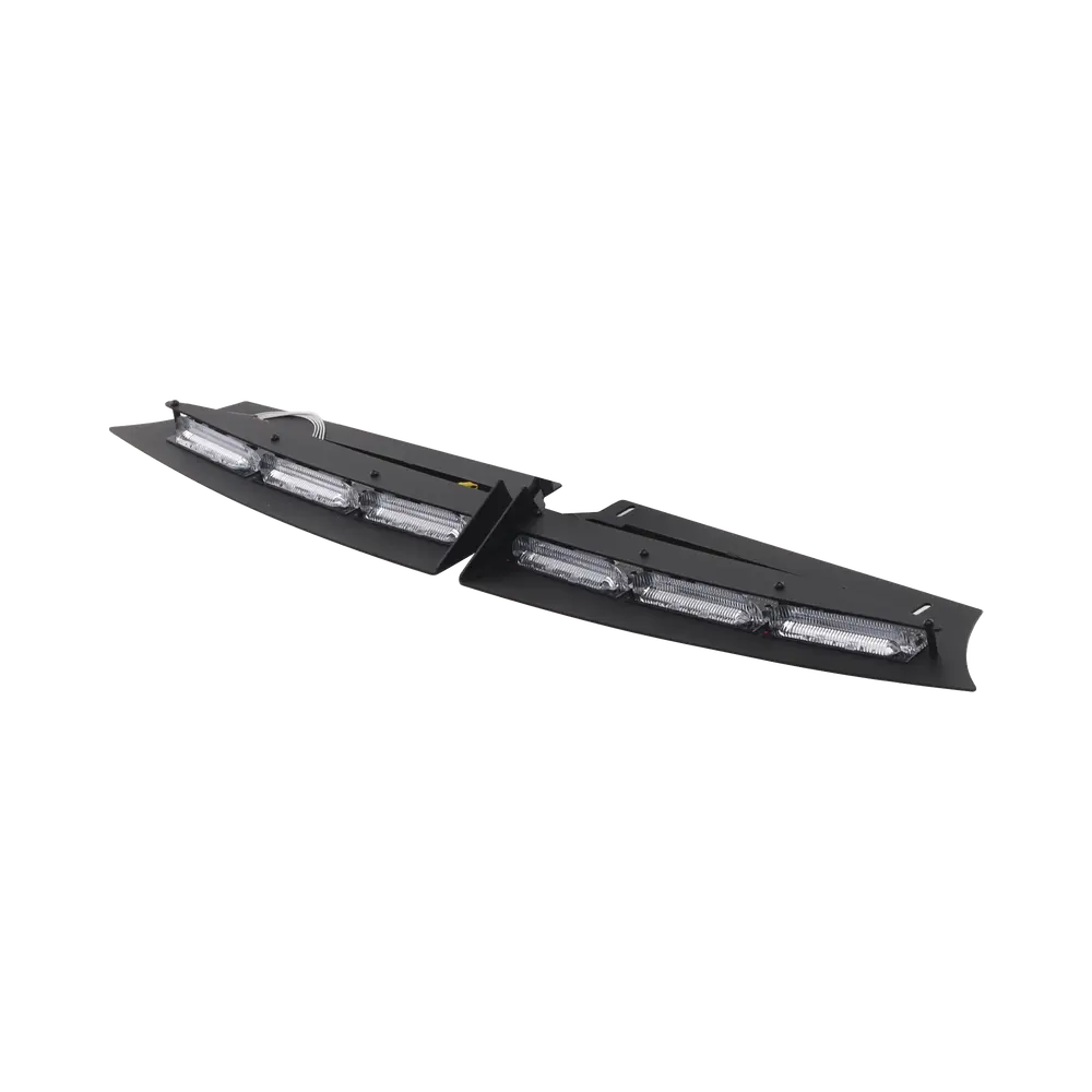 Barra de Luces Interior Tipo Visera / 43 Patrones de Advertencia / LED Monocromo y Bicolor / SAE J595 Clase 1 / Cableado 365 cm (143.7 in) / Compatible Ford Police Interceptor 2020+