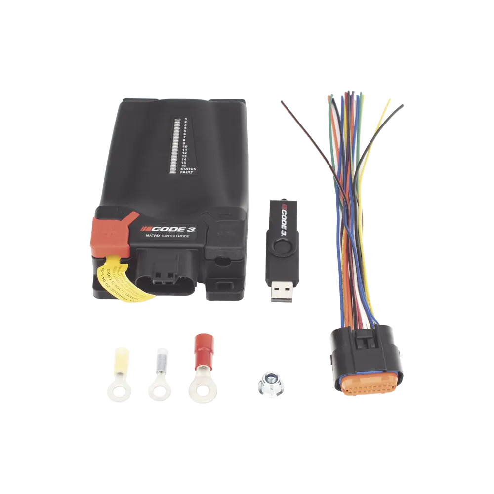 Nodo de Interfaz para Sistema de Control de Luces de Emergencia / Compatible con Matrix / Integración Vehicular - Imagen 6