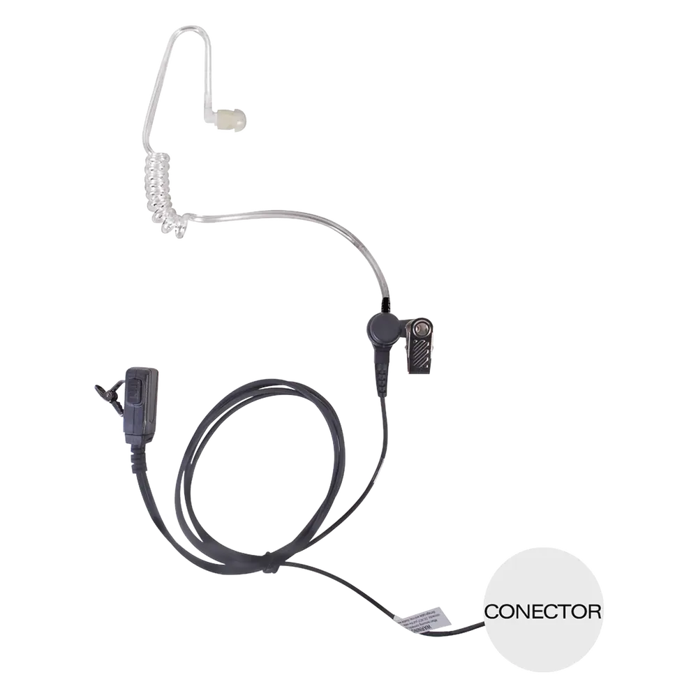 Micrófono-Audífono de Tubo Acústico / Grado Médico / Conector 3.5 mm / Compatible KENWOOD y ABELL