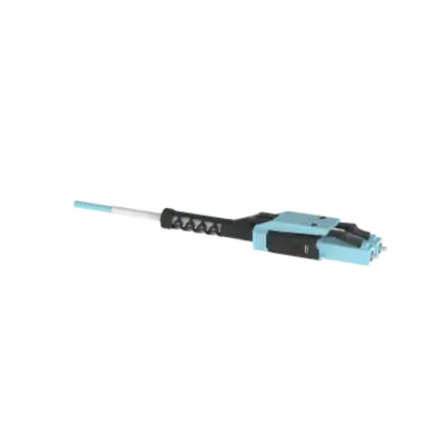 Jumper de Fibra Óptica / Multimodo OM4 50/125 / LC-LC Uniboot Duplex / LSZH / 5 m (16.4 ft) / Color Aqua - Imagen 2
