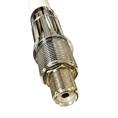 Antena VHF Marina / 4 dBi / 156-163 MHz / Altura 1.1 m (3.61 ft) / Conector SO239 / Color Blanco - Imagen 3