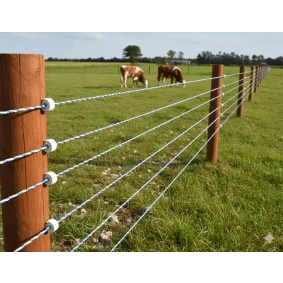 Alambre Polywire para Cercas Eléctricas / Diámetro 2.5 mm / Longitud 500 m por Rollo / Conductor Acero Inoxidable 6x0.15 mm / Resistencia Eléctrica 80 Ω/m / Resistencia a la Rotura 70 kg - Imagen 2