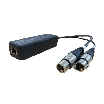 Extensor de Audio / 2 Canales XLR Balanceada/No Balanceada / Salida Digital Dante® / Latencia 1/2/5 ms / Ancho de Banda 100 Mbps / PoE y USB-C - Imagen 2