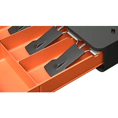 Cajón de Efectivo Compacto / ABS de Alta Resistencia / 3 Posiciones de Bloqueo / Voltaje Autoajustable 9V-28V / 1,000,000+ Operaciones / Carga 10 kg / Ruido <50 dB - Imagen 6