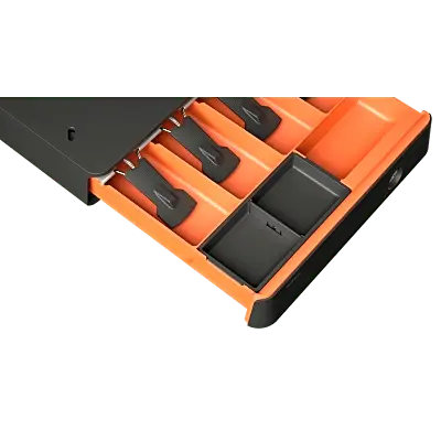 Cajón de Efectivo Compacto / ABS de Alta Resistencia / 3 Posiciones de Bloqueo / Voltaje Autoajustable 9V-28V / 1,000,000+ Operaciones / Carga 10 kg / Ruido <50 dB - Imagen 7