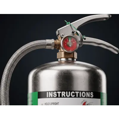 Extintor de Agente Químico Líquido / Especializado Fuegos Clase K / Capacidad 6 L (1.6 gal) / UL / ULC / Acero Inoxidable y Latón - Imagen 8