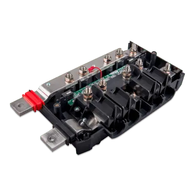 Barra de Distribución DC Modular / 4 Fusibles Mega / Indicadores LED / Sistema Lynx M10 / Monitoreo Individual - Imagen 6