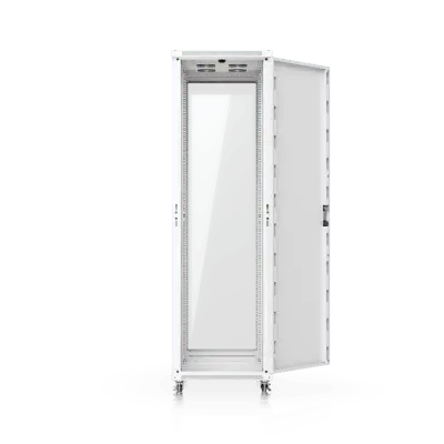 Gabinete Rack de Piso / 42U / 600 x 1000 mm (23.6 x 39.4 in) / Carga 800 kg / Puerta Vidrio Templado / Ventiladores Integrados - Imagen 5