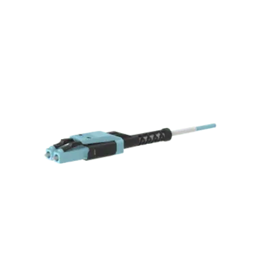 Jumper de Fibra Óptica / Multimodo OM4 50/125 / LC-LC Uniboot Duplex / LSZH / 5 m (16.4 ft) / Color Aqua - Imagen 3