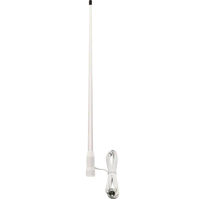 Antena Marina VHF / Fibra de Vidrio / 3.5 dBi / 50 W / Cable RG58 4.5 m (14.8 ft) / PL-259 / Bajo Perfil - Imagen 2