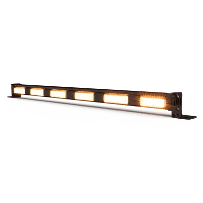 Barra Direccional de Tráfico / 6 Módulos / 48 LED / Ámbar / 29 Pulgadas / 12–24V DC / 35 Patrones de Destello - Imagen 2