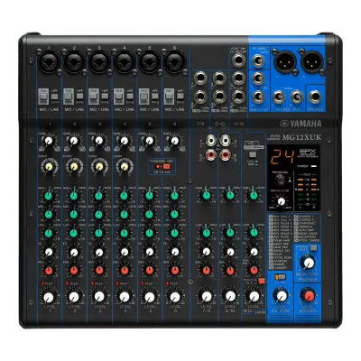 Mezcladora de Audio Analógica / 12 Canales / 6 Entradas Micrófono-Línea / 2 Entradas Estéreo / Efectos Integrados / USB / Phantom +48V - Imagen 2