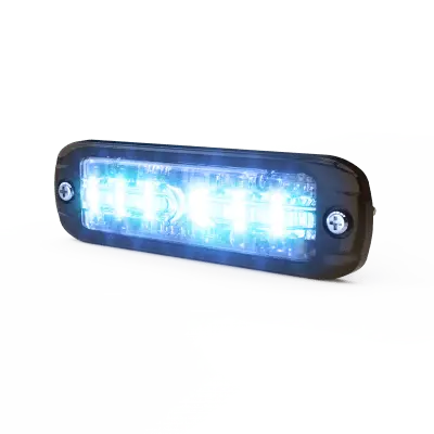 Luz LED Direccional / 12 LED / Rojo/Azul / Perfil Ultradelgado / Sincronización Múltiple / 12-24 VDC / Visibilidad 360° - Imagen 3