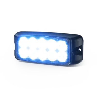 Luz de Advertencia LED / 10 LED / Rojo/Azul / 5x2 Pulgadas / 12-24 VDC / Montaje Superficial / IP Resistente al Agua / SAE Clase I - Imagen 3