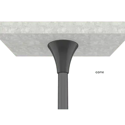 Soporte de Montaje Industrial / Pantallas 32"-65" / Capacidad 50 kg / VESA 100x100-600x400 mm / Extensión 680 mm / Tubo 51 mm / Altura 3100 mm (10.2 ft)