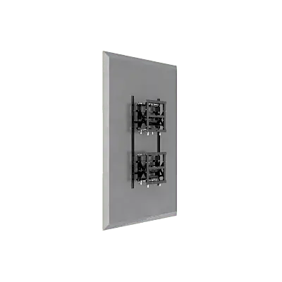 Soporte Modular para Pantallas / Altura Ajustable 200 a 1600 mm (7.9 a 63.0 in) / Ancho 600 mm (23.6 in) / Profundidad Ajustable 134 a 300 mm (5.3 a 11.8 in) / Montaje Horizontal y Vertical / Acero 10.2 mm - Imagen 5