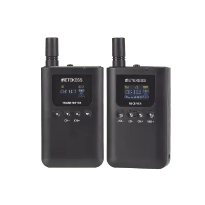 Sistema de Guía Turístico / 2.4 GHz / 999 Canales / Alcance 150 m (492.1 ft) / 1 Transmisor y 10 Receptores / USB-C / Batería 3000 mAh - Imagen 5