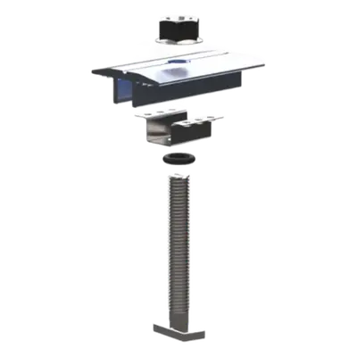 Abrazadera Intermedia para Módulos Solares / Aluminio Serie 6000 / Módulos 30-40 mm / 47 g / Acero Inoxidable / 4 Sistemas de Montaje - Imagen 2