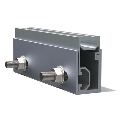 Cople de Aluminio para Riel / Aluminio Serie 6000 / Compatible N Rail 4.72 y M2 / Acero Inoxidable / 115 g - Imagen 2