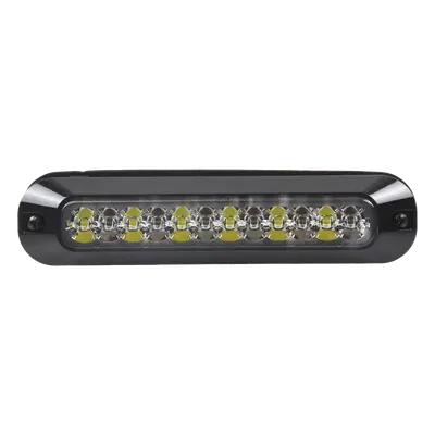 Luz Auxiliar LED / 12 LEDs Ultra Brillantes / Rojo/Blanco / 70 Patrones de Destello / 12-24 VCC / SAE J595 Clase I / 157 mm (6.2 in) x 20 mm (0.8 in) x 35 mm (1.4 in) - Imagen 2