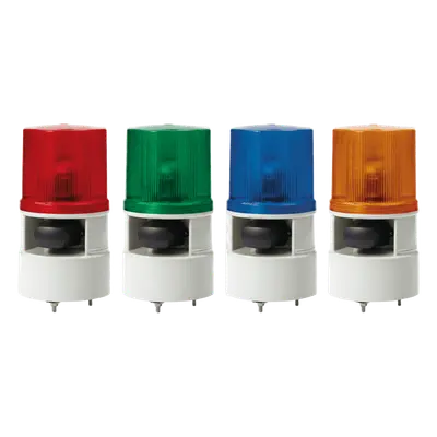 Baliza Indicadora Industrial / LED Ámbar / Sirena 105 dB / 5 Tonos / 4 Patrones / 12-24 VCD / IP Resistente a Vibraciones - Imagen 2
