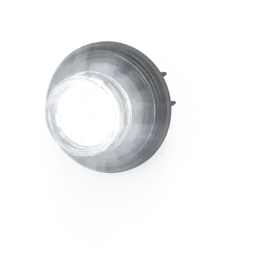 Estrobo LED Oculto / 12 LEDs / Rojo/Claro / Lente Transparente / Bisel Negro / 12-24 V DC - Imagen 2