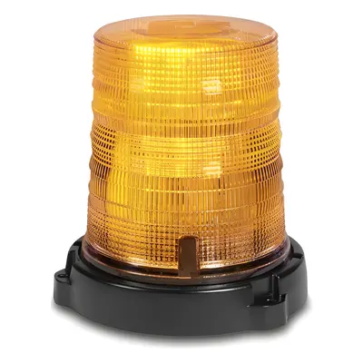 Estrobo LED / Ámbar / Montaje Permanente / 12-24 VCC / 360° Visibilidad / 16.8 x 14 cm / Doble Flasheo - Imagen 2