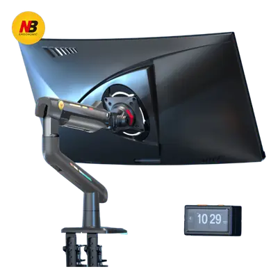 Soporte Mecánico para Monitor / 32" a 60" / Carga 2-20 kg (4.4-44 lbs) / VESA 75x75 y 100x100 mm / Iluminación RGB / Resorte de Alta Precisión / Rotación 360° - Imagen 2