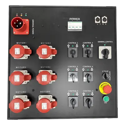 Controlador de Polipastos Eléctricos / 6 Canales / Trifásico 110V AC 60Hz / Control Directo / Chasis Metálico Touring-Grade - Imagen 2