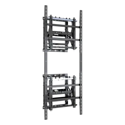 Soporte Modular para Pantallas / Altura Ajustable 200 a 1600 mm (7.9 a 63.0 in) / Ancho 600 mm (23.6 in) / Profundidad Ajustable 134 a 300 mm (5.3 a 11.8 in) / Montaje Horizontal y Vertical / Acero 10.2 mm - Imagen 2