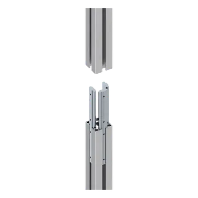 Riel de Aluminio para Videowall / 2380 mm (7.8 ft) / Perfil 40x40 mm / Diseño Modular / Incluye 2 Tapas - Imagen 3