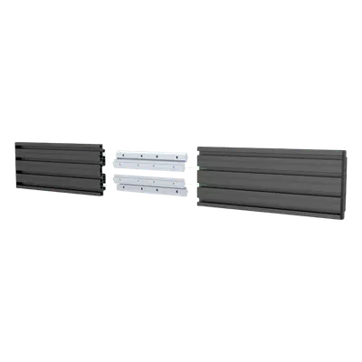 Riel de Aluminio para Videowall / Longitud 1000 mm (3.3 ft) / Altura 120 mm / Ancho 21 mm / Diseño Modular Extensible / Compatible Tornillos M8 - Imagen 3