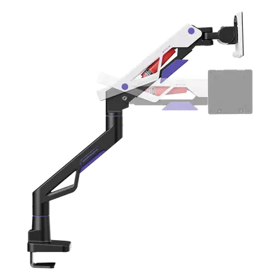 Brazo para Monitor / 24 a 57 Pulgadas / Carga 30 kg / VESA 75x75 a 200x200 / Inclinación +70° a -45° / Giro ±90° - Imagen 3
