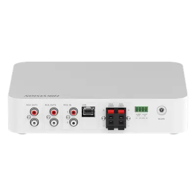 Amplificador de Audio IP / 80 W / 2 Zonas 40 W / 100V/70V / Bluetooth / USB / RCA / Micrófono / Spotify / Control Web - Imagen 3