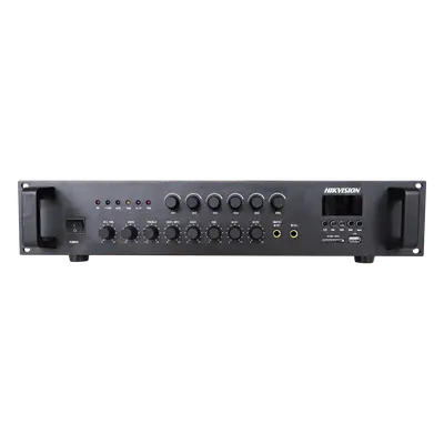 Amplificador de Audio / 120 W / 6 Zonas / Bluetooth / USB 2.0 / Lector SD / 2 Micrófonos / Entrada EMC / 70/100V / Montaje en Rack - Imagen 3