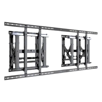 Soporte Modular para Pantallas / Altura Ajustable 200 a 1600 mm (7.9 a 63.0 in) / Ancho 600 mm (23.6 in) / Profundidad Ajustable 134 a 300 mm (5.3 a 11.8 in) / Montaje Horizontal y Vertical / Acero 10.2 mm - Imagen 3