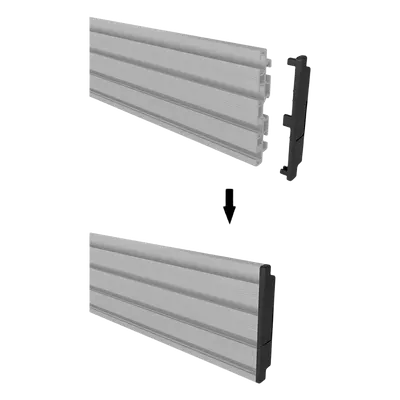 Riel de Aluminio para Videowall / Longitud 1000 mm (3.3 ft) / Altura 120 mm / Ancho 21 mm / Diseño Modular Extensible / Compatible Tornillos M8 - Imagen 4